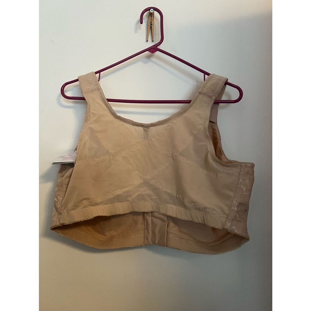 Lace-Overlay Full Coverage Comfort Bra in Beige - Picture 4 of 4